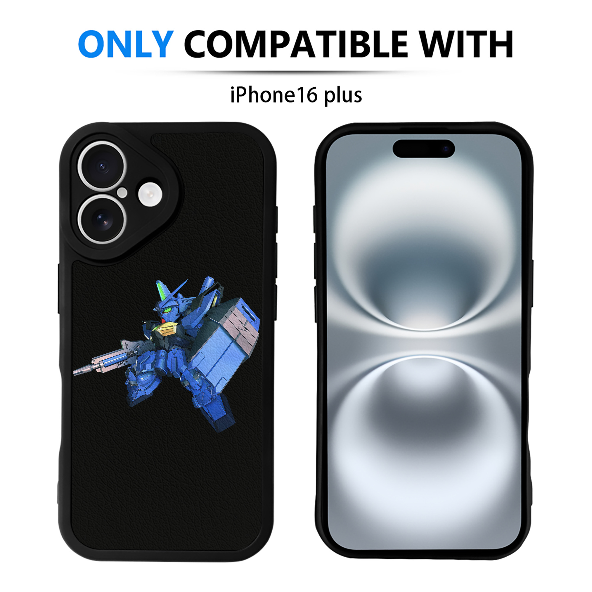 （画像用） 機動戦士ガンダム Mobile Suit Gundam 【iPhone 16シリーズ対応】シリコンスマホケース（レザー調） 材質：シリコン